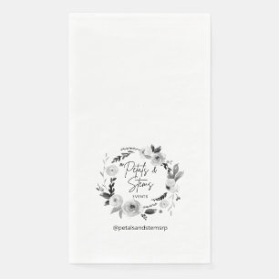 Gästetuch Servietten mit Hochzeitslogo
