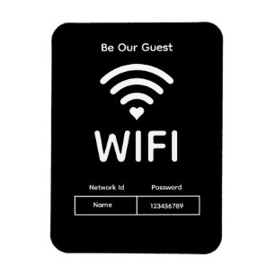 Gästewifi-Passwort Flexibles Fotomagnet Magnet