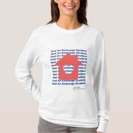Gastgeber eines Austauschschülers - Frauen lange S T-Shirt