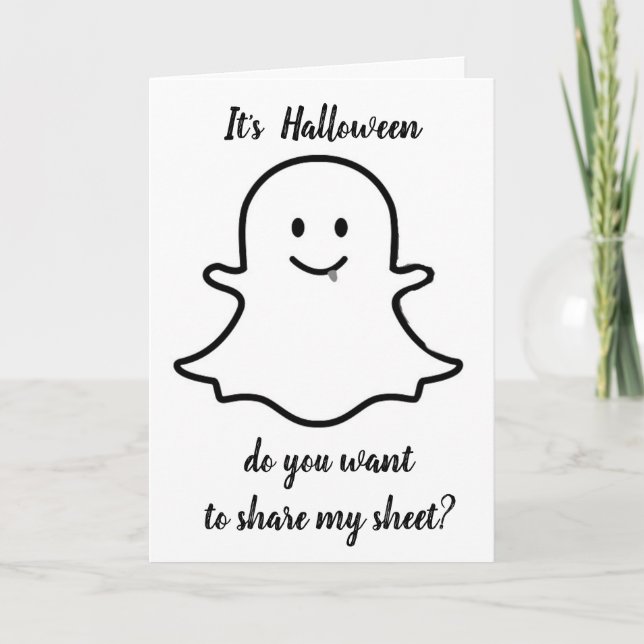 **GASTGEBER WERDEN SICH UM SIE SORGEN** HALLOWEEN KARTE (Vorderseite)