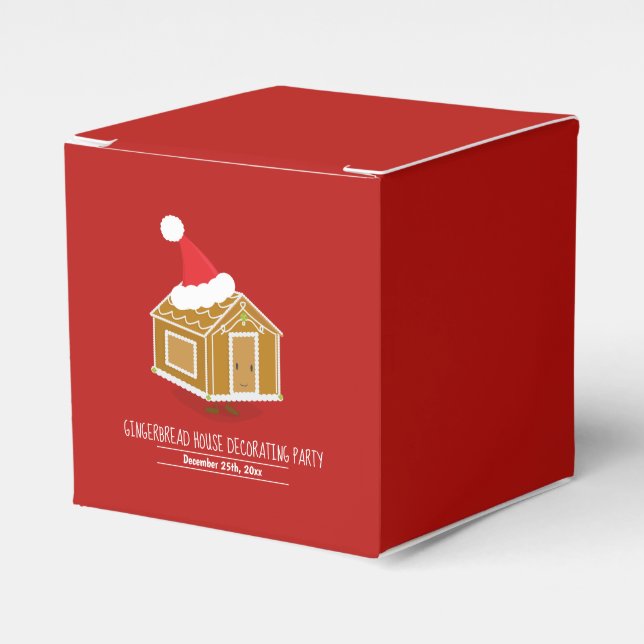Gastgeschenk-Box für Lebkuchendekoration Geschenkschachtel (Vorderseite)