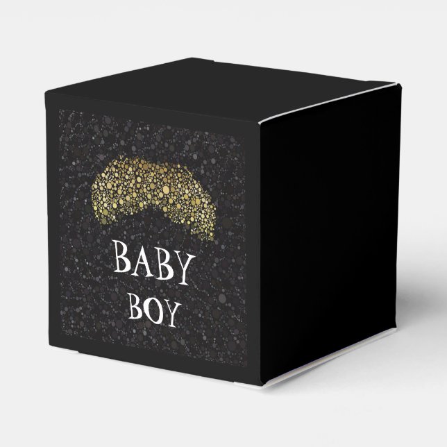 Gastgeschenk-Box für schwarze/goldene Schnürsenkel Geschenkschachtel (Rückseite)