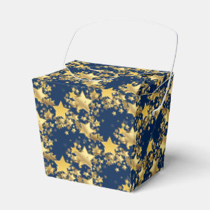 Gastgeschenk Box-Gold Stars Gefälligkeitsbox Geschenkschachtel