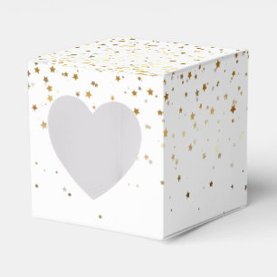 Gastgeschenk Box-Gold Stars Gefälligkeitsbox Geschenkschachtel