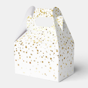 Gastgeschenk Box-Gold Stars Gefälligkeitsbox Geschenkschachtel