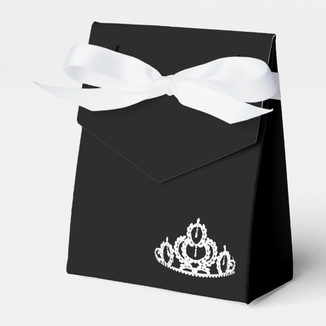 Gastgeschenk Box Pageant Tiara Geschenkschachtel (Vorderseite)