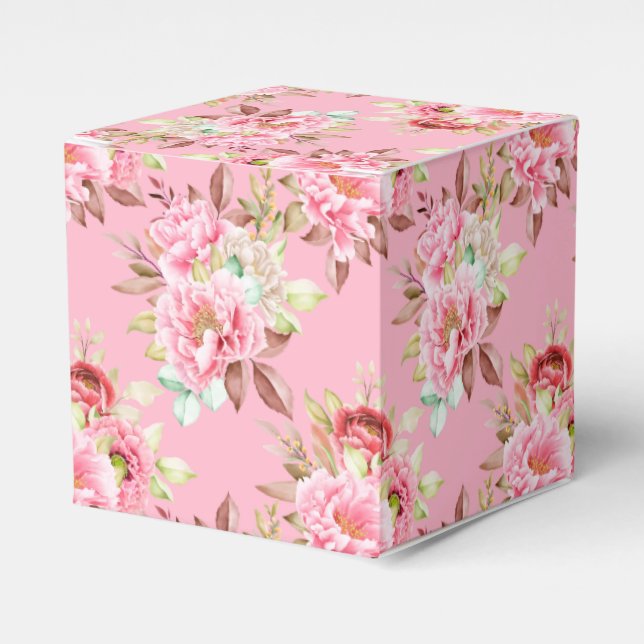 Gastgeschenk Box Pink Peongs Geschenkschachtel (Vorderseite)