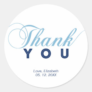 Gastgeschenk Danke, Sticker, Babydusche Runder Aufkleber