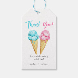 Gastgeschenk des Eiskremgeschlechts Geschenkanhänger