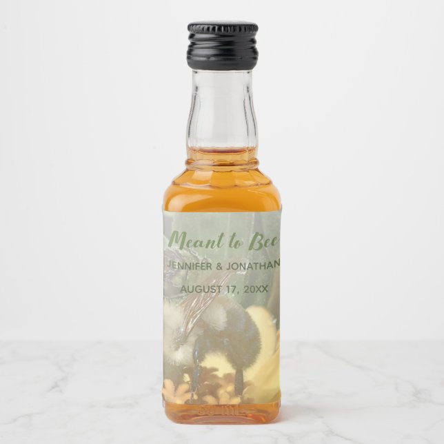 Gastgeschenk-Foto für Honig Alkoholflaschenetikett (Vorderseite)