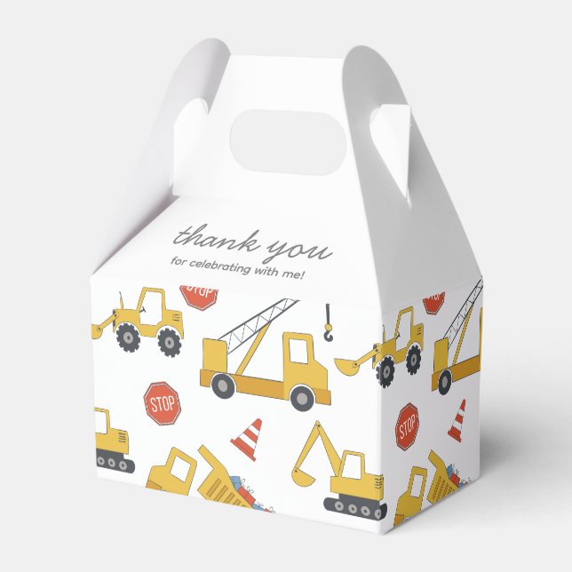 Gastgeschenk für Baufahrzeuge Geschenkschachtel (Vorderseite)