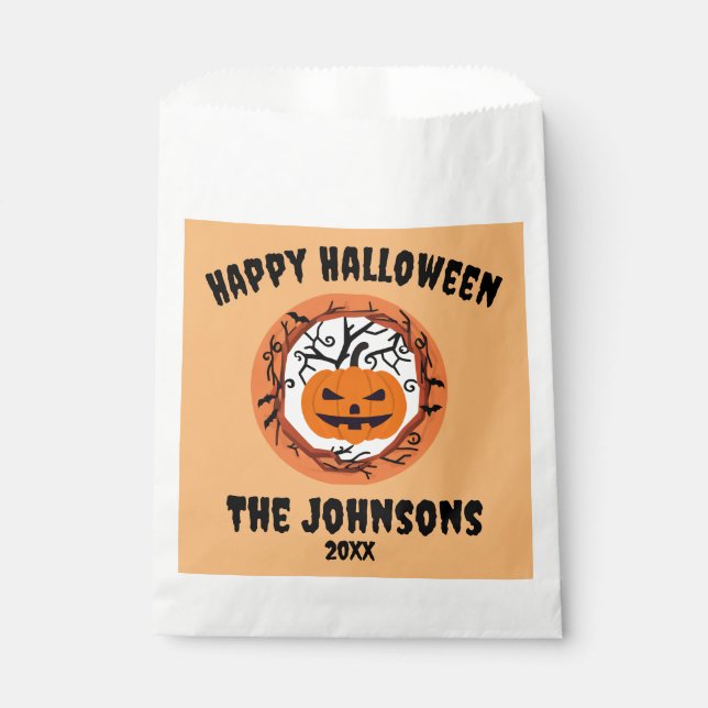 Gastgeschenk für beängstigende Kürbiskröten Hallow Geschenktütchen (Vorderseite)