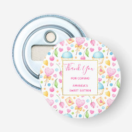 Gastgeschenk für Herz und Cupcakes Wasserfarbenes  Flaschenöffner