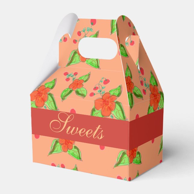 Gastgeschenk Hochzeit absenken Geschenkschachtel (Rückseite)