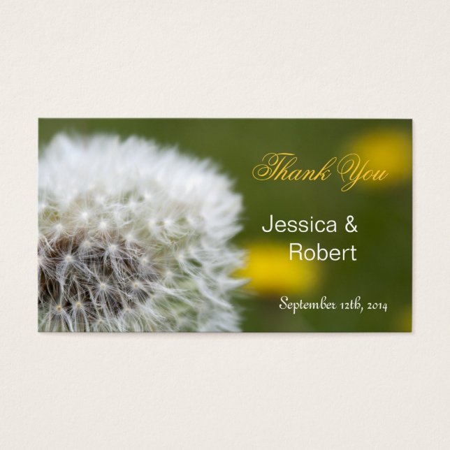 Gastgeschenk Hochzeit-Anhänger aus wilden Blume (Vorderseite)