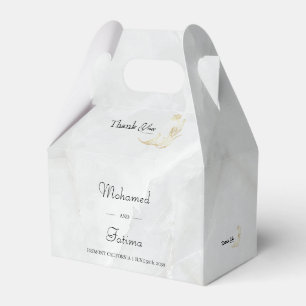 Gastgeschenk Hochzeit aus elegantem Marmor Geschenkschachtel