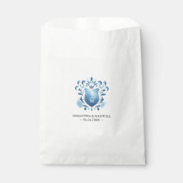 Gastgeschenk Hochzeit Bags Blaues Mit Monogramm Wa Geschenktütchen