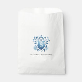 Gastgeschenk Hochzeit Bags Blaues Mit Monogramm Wa Geschenktütchen