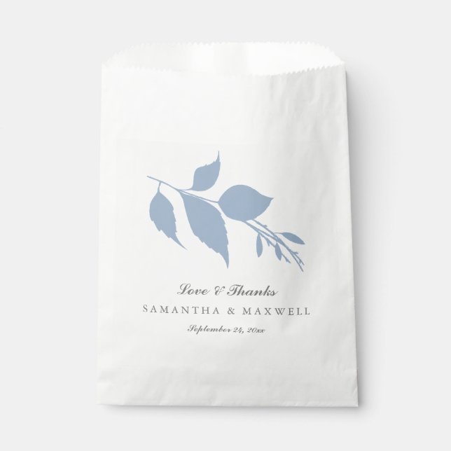 Gastgeschenk Hochzeit Bags Liebe & Dank Modern Geschenktütchen (Vorderseite)