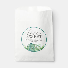 Gastgeschenk Hochzeit Bags Wild Tropical Palm Lieb Geschenktütchen