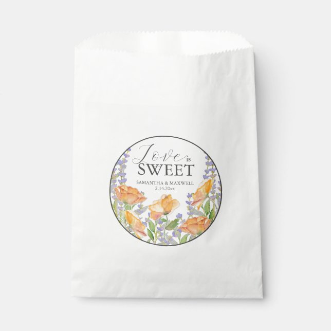 Gastgeschenk Hochzeit Bags-Wildblumen Geschenktütchen (Vorderseite)