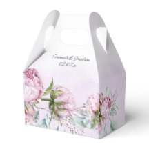 Gastgeschenk Hochzeit Blush Pink Peonies and Sage 