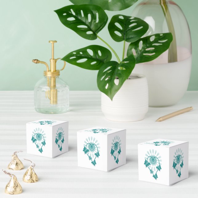 Gastgeschenk Hochzeit Box Aquamarine Schmetterling Geschenkschachtel (Zahlreiche)