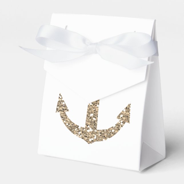 Gastgeschenk Hochzeit-Box für den Ankergoldglanzko Geschenkschachtel (Vorderseite)