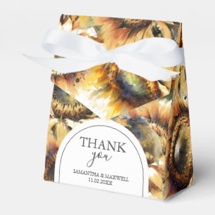 Gastgeschenk Hochzeit Boxen Fett Sonnenblumen Geschenkschachtel