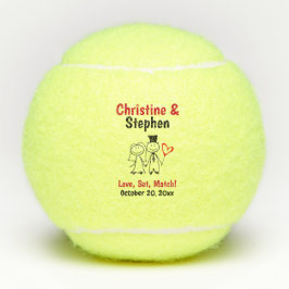 Gastgeschenk Hochzeit Bride Groom Niedlicher Carto Tennisbälle