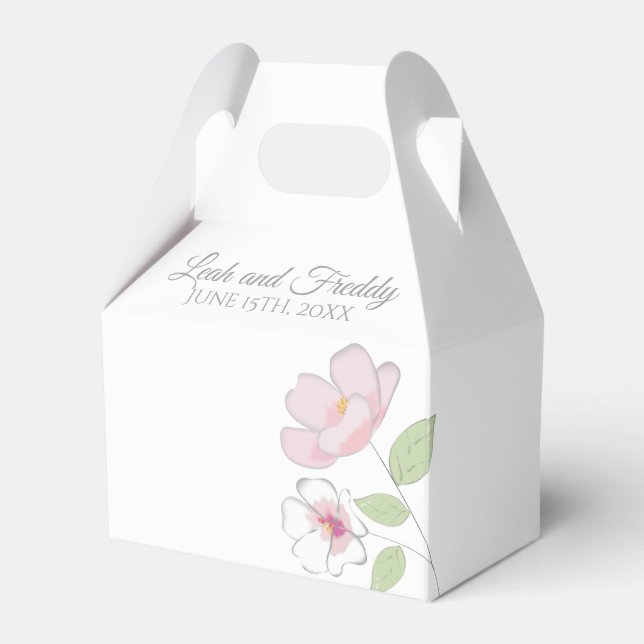 Gastgeschenk Hochzeit Cherry Blossoms Geschenkschachtel (Vorderseite)