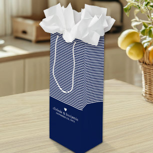 Gastgeschenk Hochzeit Custom Bride Groom Date Stri Geschenktüte Für Weinflaschen