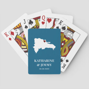 Gastgeschenk Hochzeit der Dominikanischen Republik Spielkarten