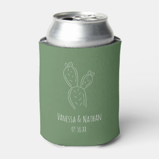 Gastgeschenk Hochzeit der grünen Kaktus Dosenkühler