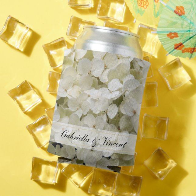 Gastgeschenk Hochzeit der Hydrangea-Blume Dosenkühler (In Situ Sommer)
