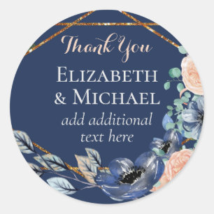 Gastgeschenk Hochzeit der Korallenriffe Runder Aufkleber