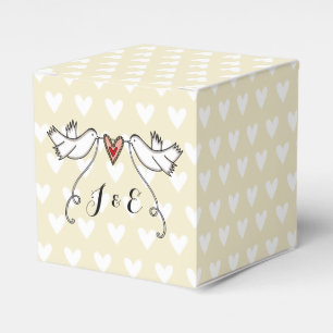 Gastgeschenk Hochzeit der personalisierten weißen  Geschenkschachtel