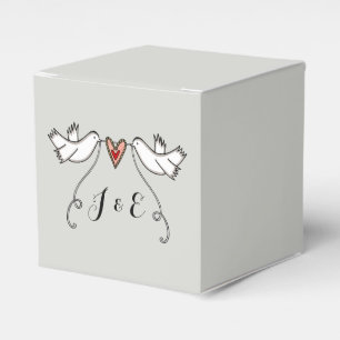Gastgeschenk Hochzeit der personalisierten weißen Geschenkschachtel