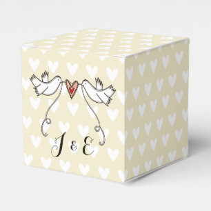 Gastgeschenk Hochzeit der personalisierten weißen  Geschenkschachtel