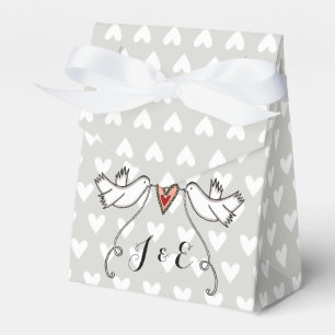 Gastgeschenk Hochzeit der personalisierten weißen  Geschenkschachtel