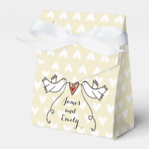Gastgeschenk Hochzeit der personalisierten weißen  Geschenkschachtel