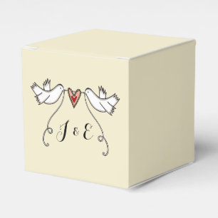 Gastgeschenk Hochzeit der personalisierten weißen  Geschenkschachtel