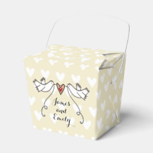 Gastgeschenk Hochzeit der personalisierten weißen  Geschenkschachtel