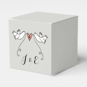 Gastgeschenk Hochzeit der personalisierten weißen Geschenkschachtel