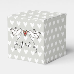Gastgeschenk Hochzeit der personalisierten weißen Geschenkschachtel