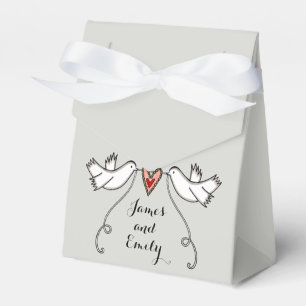 Gastgeschenk Hochzeit der personalisierten weißen  Geschenkschachtel