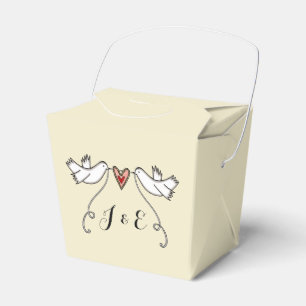 Gastgeschenk Hochzeit der personalisierten weißen Geschenkschachtel