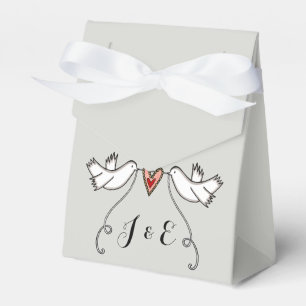 Gastgeschenk Hochzeit der personalisierten weißen  Geschenkschachtel
