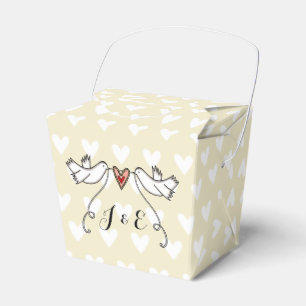Gastgeschenk Hochzeit der personalisierten weißen Geschenkschachtel