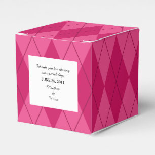 Gastgeschenk Hochzeit der rosa Raute Geschenkschachtel